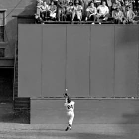 Willie Mays Autographed Giants Jersey & Photo Display item
