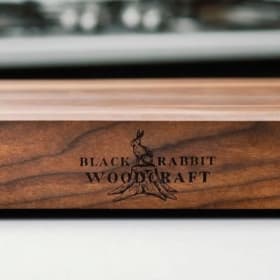 Handcrafted Presentation Grade Black Walnut Cutting Board item