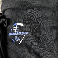 Football Logo design 2 Black t-shirt item