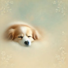 Chien petit endormi item