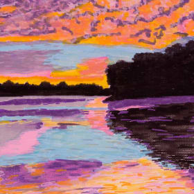 A perfect morning wrapped in cotton candy. item