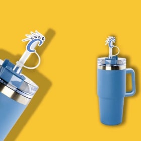 Feathered "C" Straw Topper item