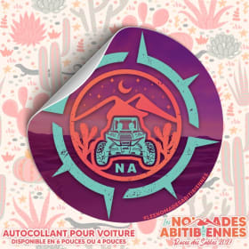 Autocollant pour voiture 6 po - Logo Boussole item