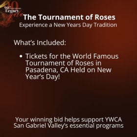 Tickets for the Tournament of Roses item