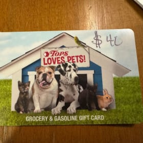 Raffle #10  $40 Tops Gift Card item