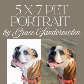 5 x 7 Pet Portrait by Grace Vandermolen item