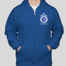Youth Blue Zip Up Sweatshirt - Presale item