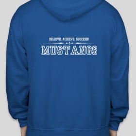 Youth Blue Zip Up Sweatshirt - Presale item