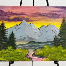🎨 Coups de pinceau à la Bob Ross – Œuvres d’élèves item