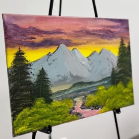 🎨 Coups de pinceau à la Bob Ross – Œuvres d’élèves item