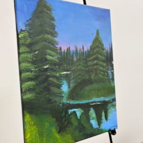 🎨 Coups de pinceau à la Bob Ross – Œuvres d’élèves item