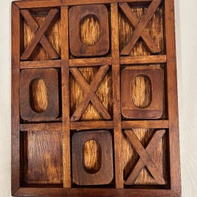 Belizean Hand-Carved Hardwood Tic-Tac-Toe item