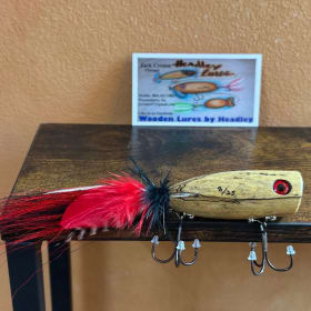 7 " wooden custom popper fishing lure item