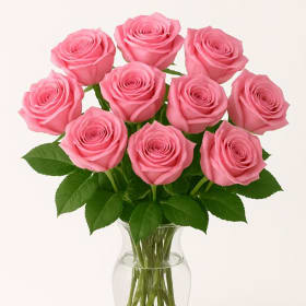 One Dozen Pink Roses item