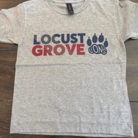 Gray Locust Grove Paw Print Shirt item