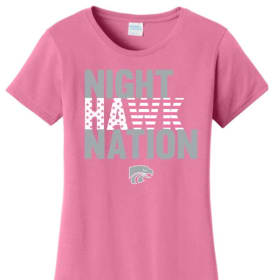 PINK - Nighthawk Nation- Round Neck COTTON - SMALL item