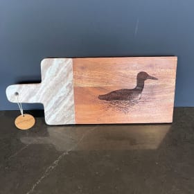 7. Charcuterie Board - Loon with Marble Handle item