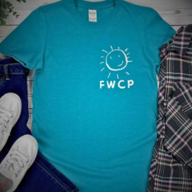 Adult Unisex M Teal T-shirt item