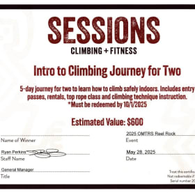 Intro to Climbing Package item