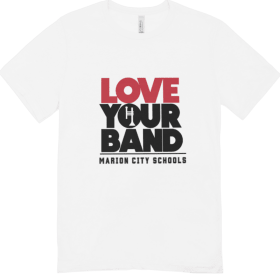 Love Your Band Activeware/Athletic T-Shirt (White Only) item