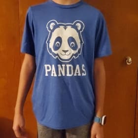 Royal Frost T w/Panda face + Pandas text item
