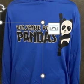Blue Performance T w/Panda on Bamboo item