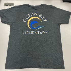 Gray Ocean Bay Elementary with Pocket Logo - Youth XS item