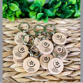 Wooden key chain item