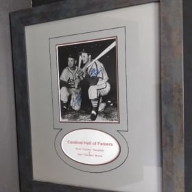Cardinal Hall Of Famers Autographed Framed Photo item
