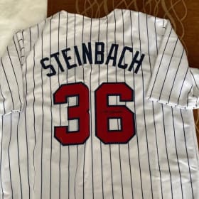 White Signed Terry Steinbach Jersey item
