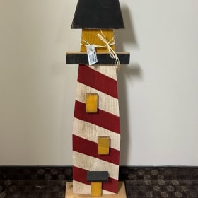 Handcrafted Wooden Lighthouse item