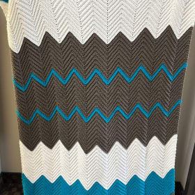 Hand-knit Afghan - (Item 1) item