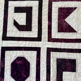 Eggplant Alphabet Quilt item