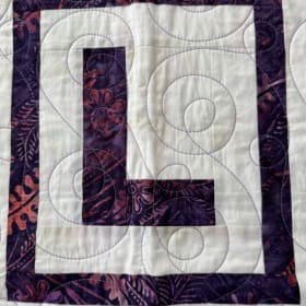 Eggplant Alphabet Quilt item