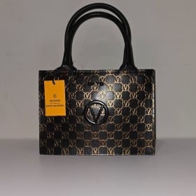 Valentino Black and Gold Handbag item