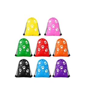 Paw Print Drawstring Bag item
