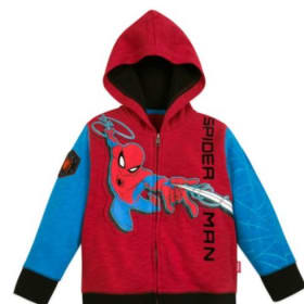 Marvel spiderman zip down hoodie for kids medium item