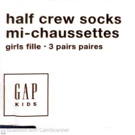 Gap kids Girls half crew socks size 13-2 Puppy themed item