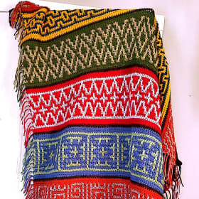 Crochet throw handmade 100% acrylic throw 7 item