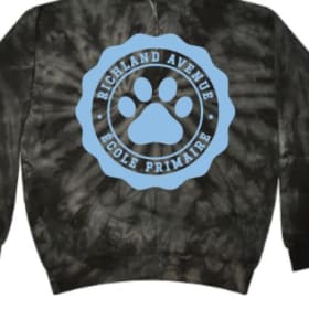 Tie Dye Pullover Hoodie (Black) - Youth item