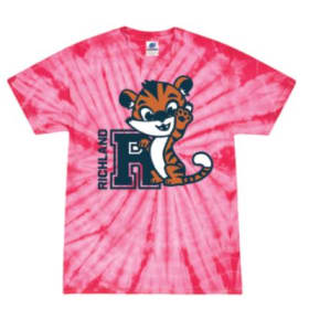 Tiger T-Shirt (Hot Pink Tie-Dye) - Youth item