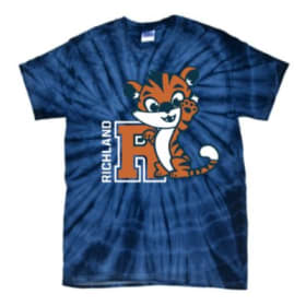 Tiger T-Shirt (Navy Tie-Dye) - Youth item