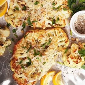 Lemon Pepper Roasted Cauliflower Steak Dinner item
