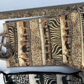 Brown Safari Bag w/ Wheels (Not New Item) item