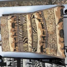 Brown Safari Bag w/ Wheels (Not New Item) item