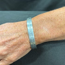 Make Today an Adventure" Silver Bracelet item