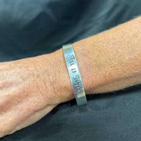 All Is Well" Silver BraceletTitle item