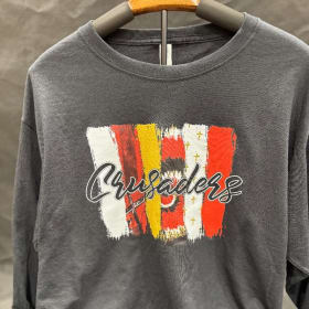 Black Long-Sleeved Crusaders T-shirt (Size Large) item