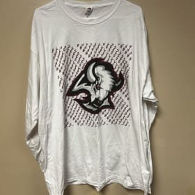 Adult 2X White Long Sleeve Shirt item