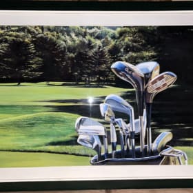 Air brushed picture Holes 7/8 At Horseshoe-Value $Priceless item